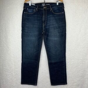 Signature Levi Strauss Gold Label Athletic Fit Jeans Mens 36x30 Dark Wash Denim